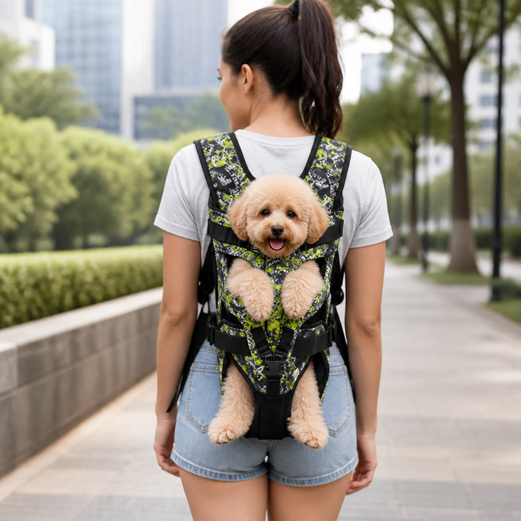 DogBedHouse Hands-Free Adjustable & Breathable Front Carrier Backpack