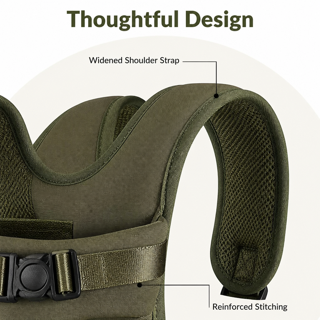 DogBedHouse Hands-Free Adjustable & Breathable Front Carrier Backpack