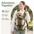 DogBedHouse Hands-Free Adjustable & Breathable Front Carrier Backpack
