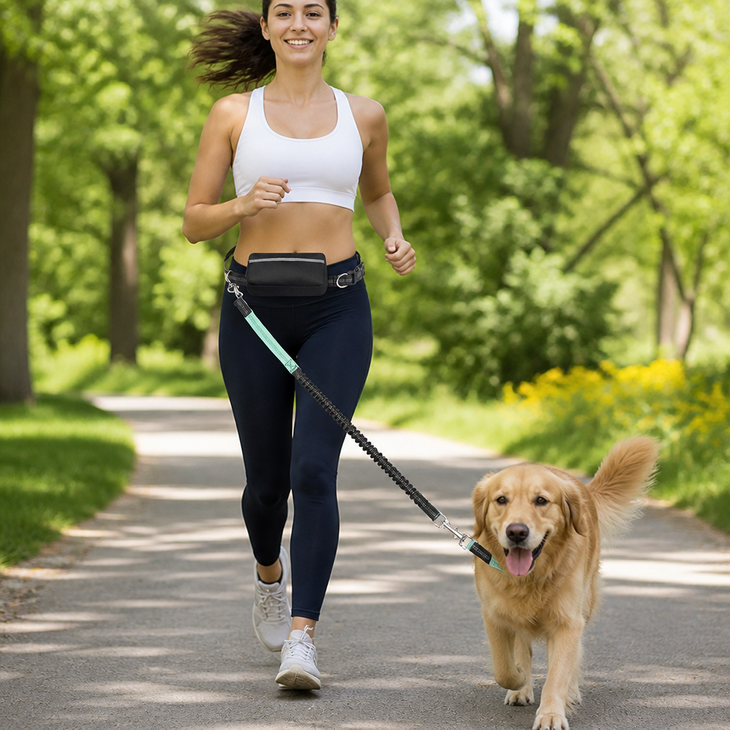 DogBedHouse Hands-Free Adjustable Waist & Chest Dog Leash