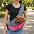 DogBedHouse Hands-Free Breathable Sling Carrier (Safety Hook)