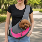 DogBedHouse Hands-Free Breathable Sling Carrier (Safety Hook)