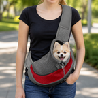 DogBedHouse Hands-Free Breathable Sling Carrier (Safety Hook)
