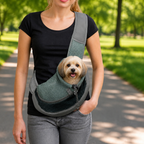 DogBedHouse Hands-Free Breathable Sling Carrier (Safety Hook)