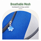 DogBedHouse Hands-Free & Safety Lock Oxford Mesh Dog Carrier Backpack (Machine-Washable)