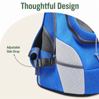 DogBedHouse Hands-Free & Safety Lock Oxford Mesh Dog Carrier Backpack (Machine-Washable)