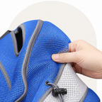 DogBedHouse Hands-Free & Safety Lock Oxford Mesh Dog Carrier Backpack (Machine-Washable)