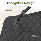 DogBedHouse Hard-Bottom & Waterproof Car Seat Extender (Removable Washable Cover)