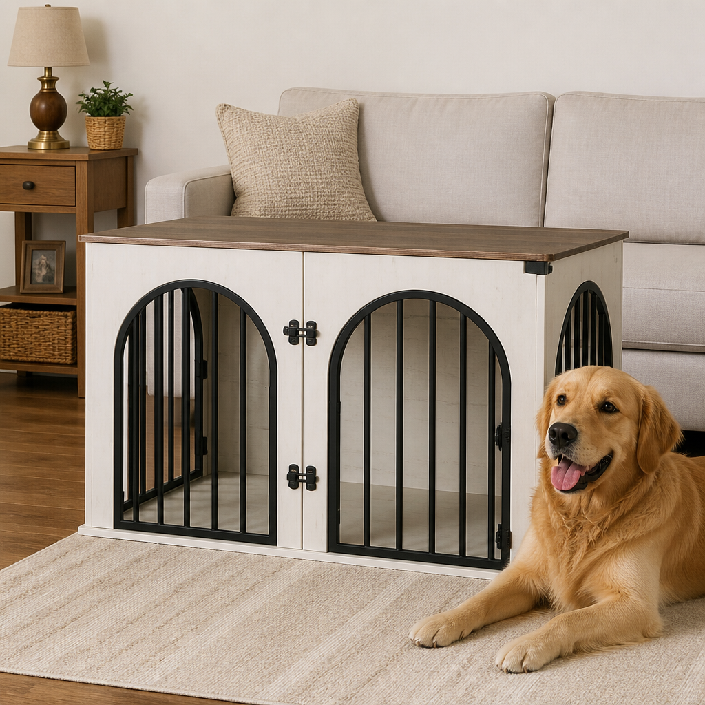 DogBedHouse Heavy-Duty Anti-Escape Dog Crate