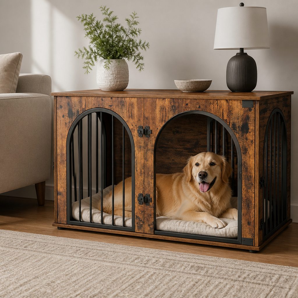 DogBedHouse Heavy-Duty Anti-Escape Dog Crate