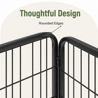 DogBedHouse Heavy-Duty Foldable Wood & Steel Pet Playpen