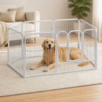DogBedHouse Heavy-Duty Foldable Wood & Steel Pet Playpen