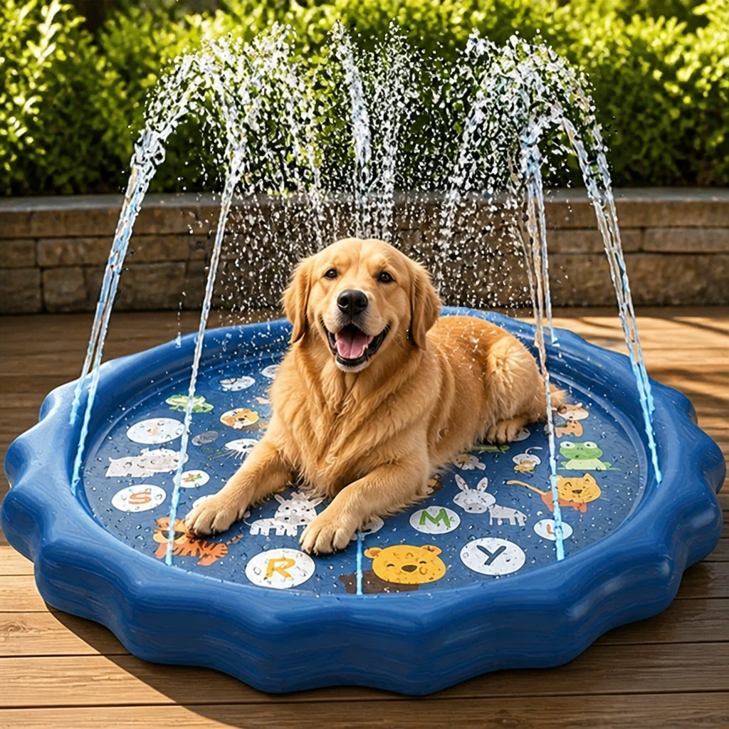 DogBedHouse Heavy-Duty Water Spray & Anti-Slip Dog Bath Basin