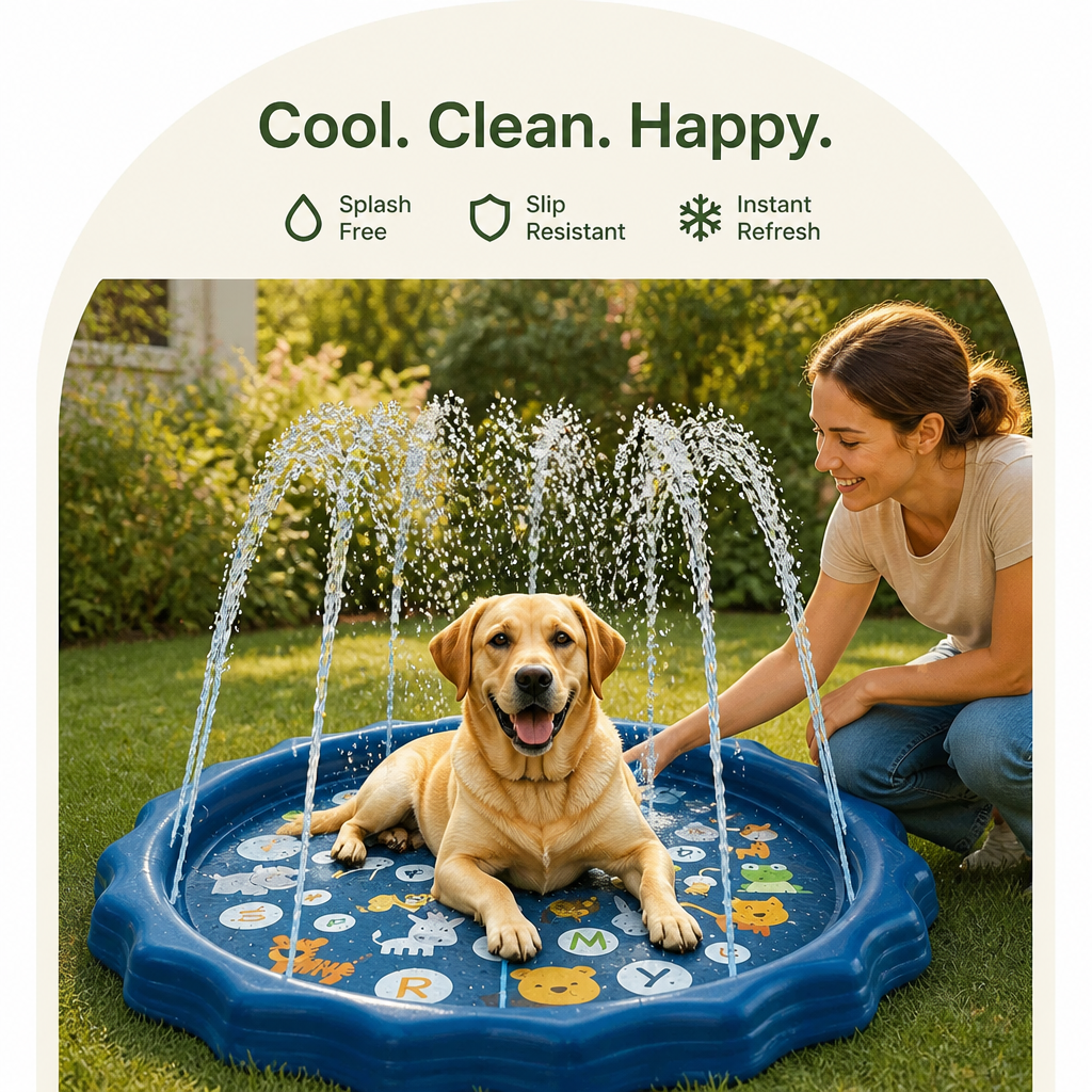 DogBedHouse Heavy-Duty Water Spray & Anti-Slip Dog Bath Basin