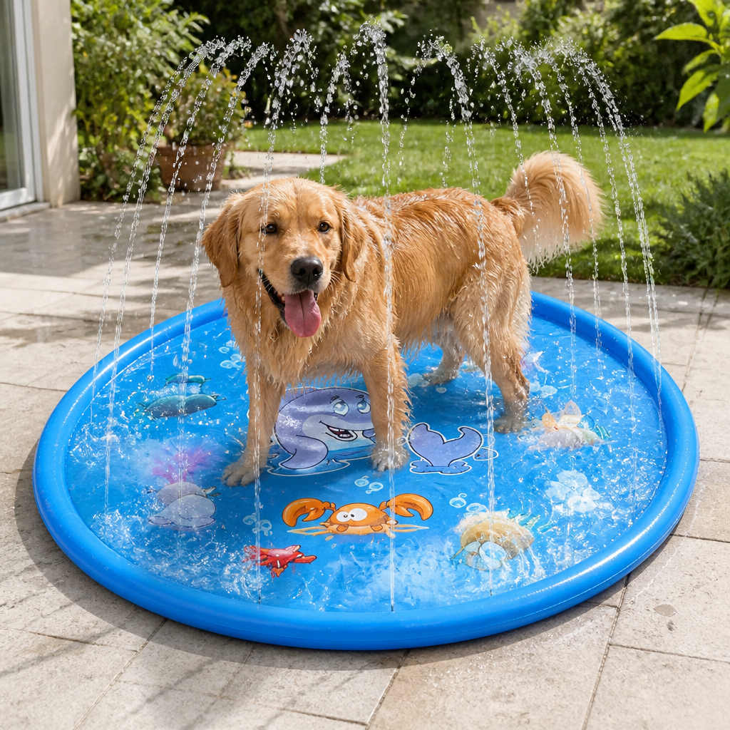 DogBedHouse Heavy-Duty Water Spray & Anti-Slip Dog Bath Basin