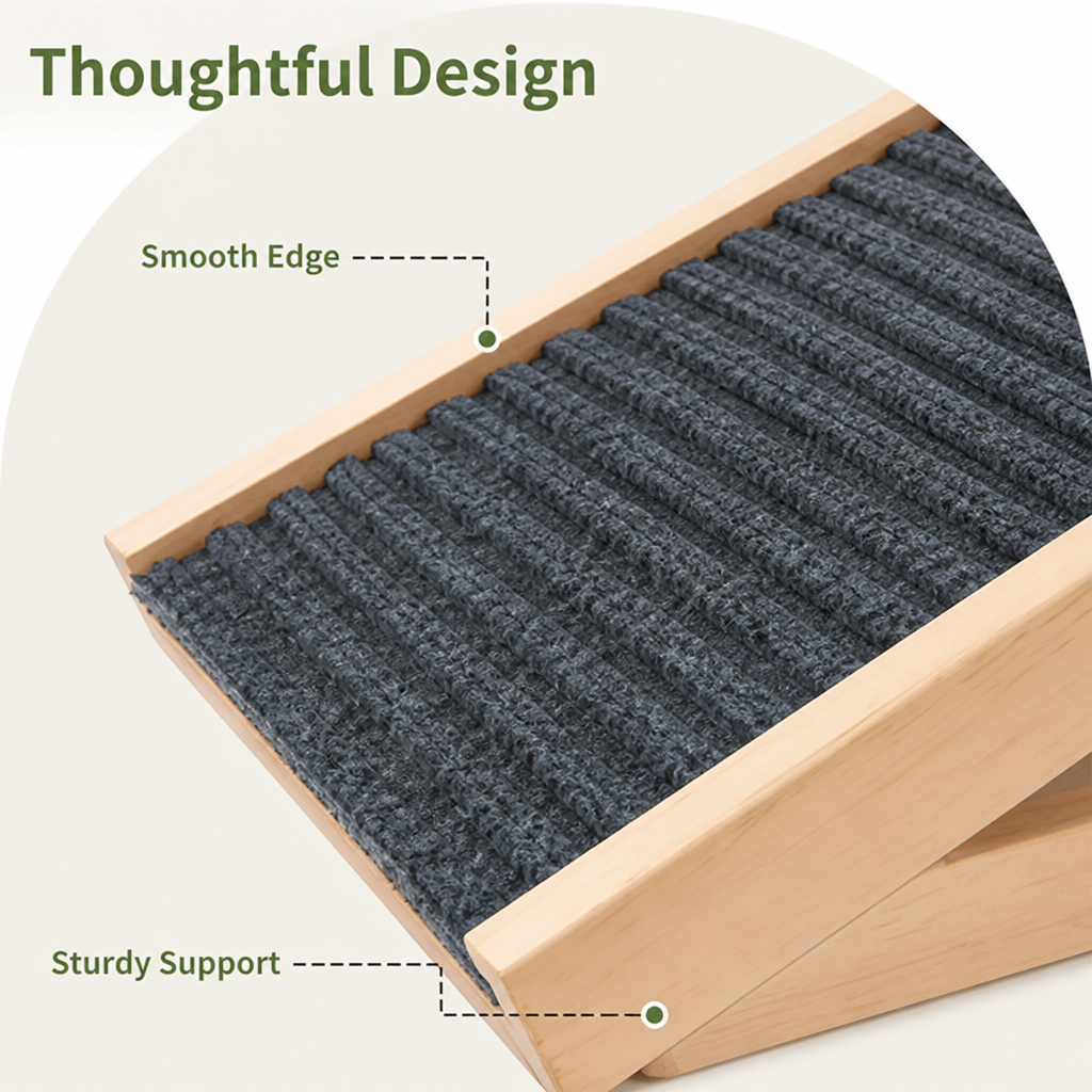 DogBedHouse Height-Adjustable & Foldable Non-Slip Dog Ramp