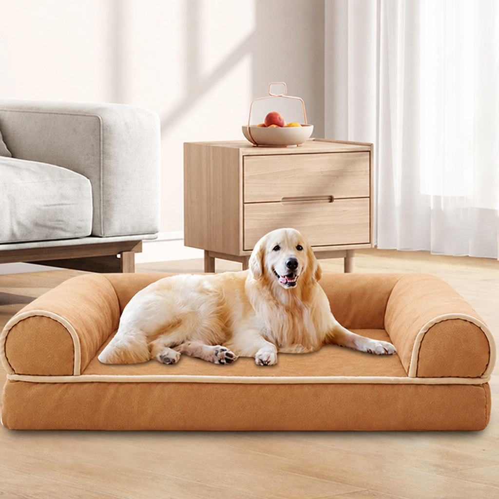 DogBedHouse High-Density Egg Tray & Non-Slip Dog Bed (Removable Cover)