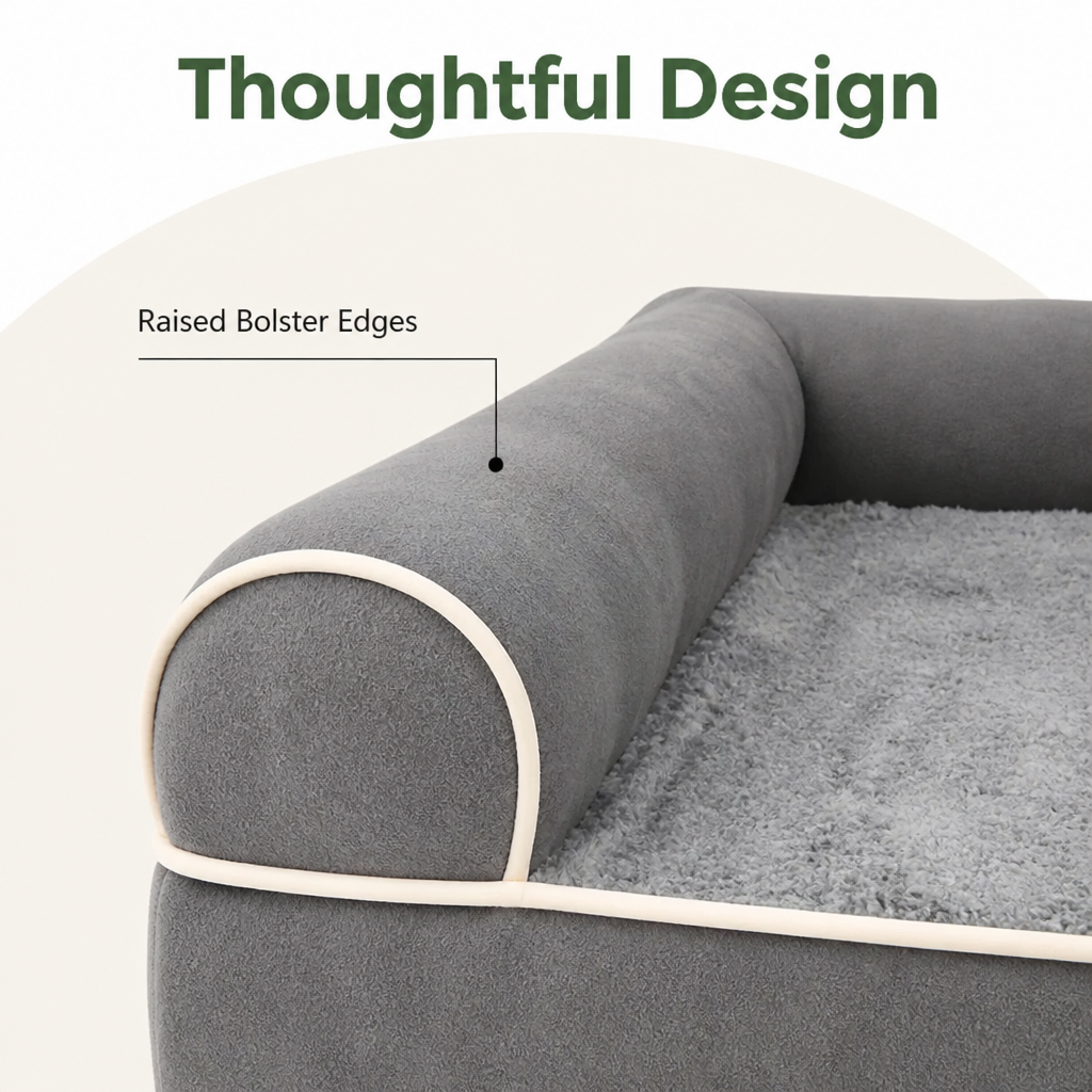 DogBedHouse High-Density Egg Tray & Non-Slip Dog Bed (Removable Cover)