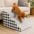 DogBedHouse High-Density Foam & Detachable Washable Cover Pet Stairs (2/3-Step)