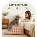 DogBedHouse High-Density Foam & Non-Slip Dog Stairs (2-3 Steps)
