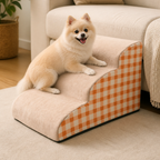 DogBedHouse High-Density Foam & Non-Slip Dog Stairs (2–4 Steps)
