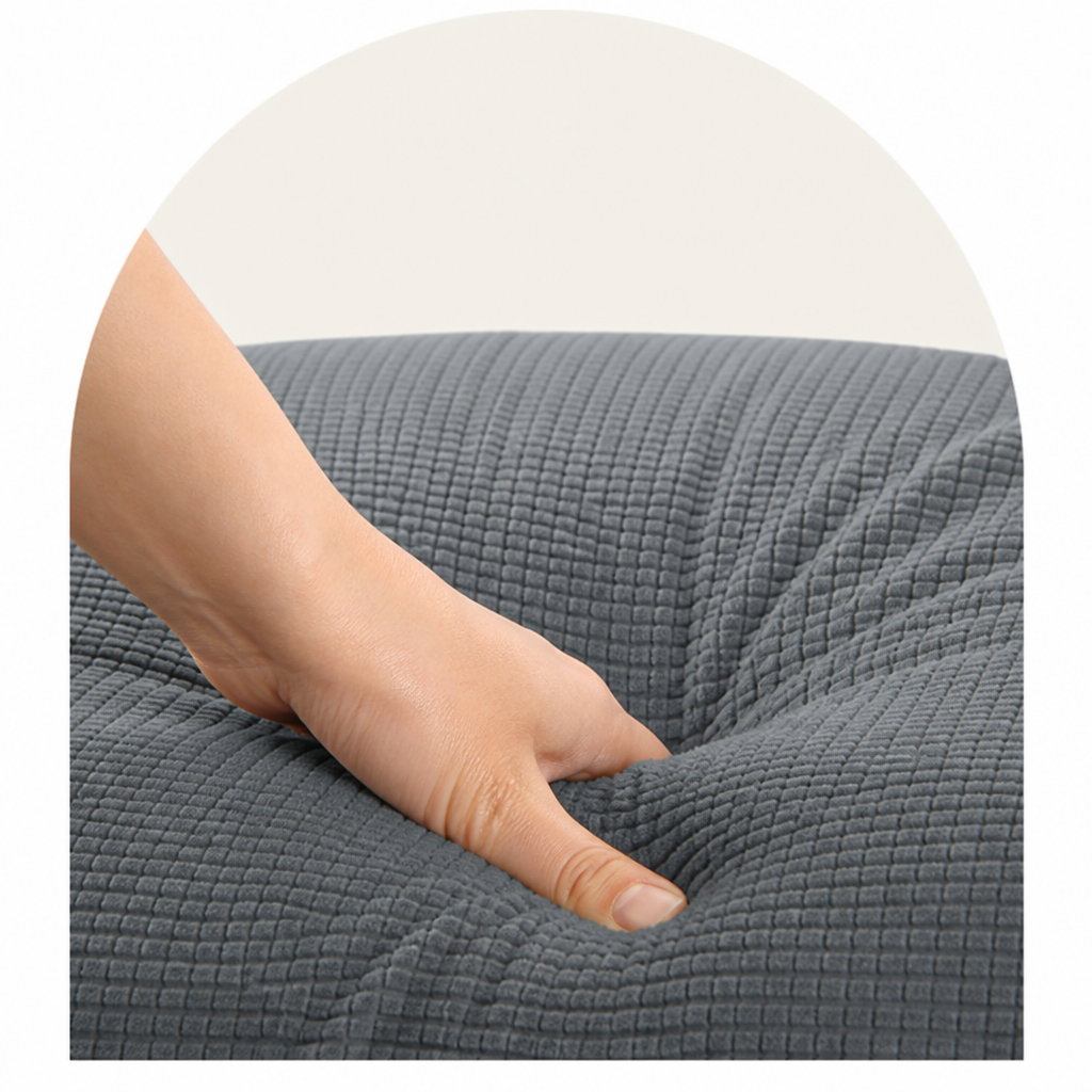 DogBedHouse High-Stretch Jacquard & Machine Washable Sofa Slipcover (Universal Fit)