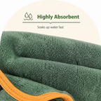 DogBedHouse Highly Absorbent & Quick-Dry Hooded Dog Towel (Bathrobe Style)