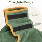 DogBedHouse Highly Absorbent & Quick-Dry Hooded Dog Towel (Bathrobe Style)