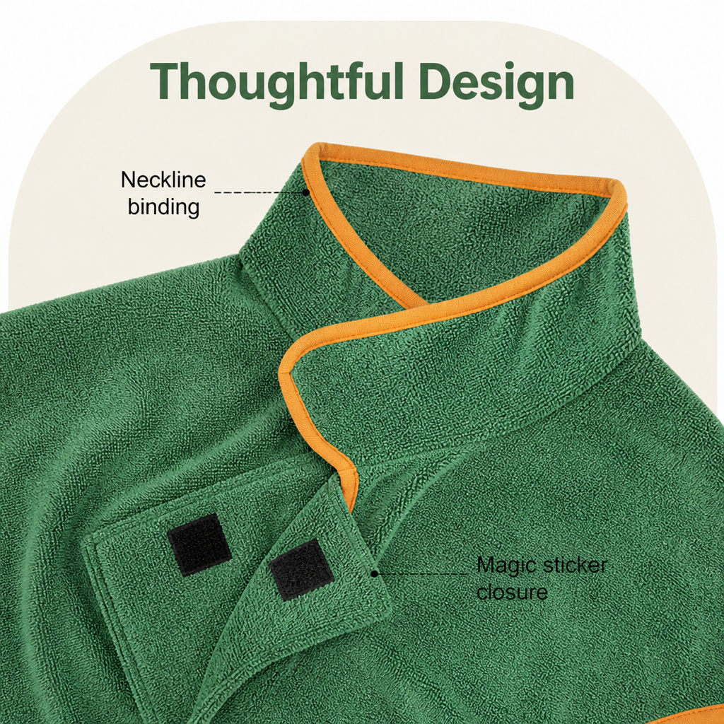 DogBedHouse Highly Absorbent & Quick-Dry Pet Bathrobe