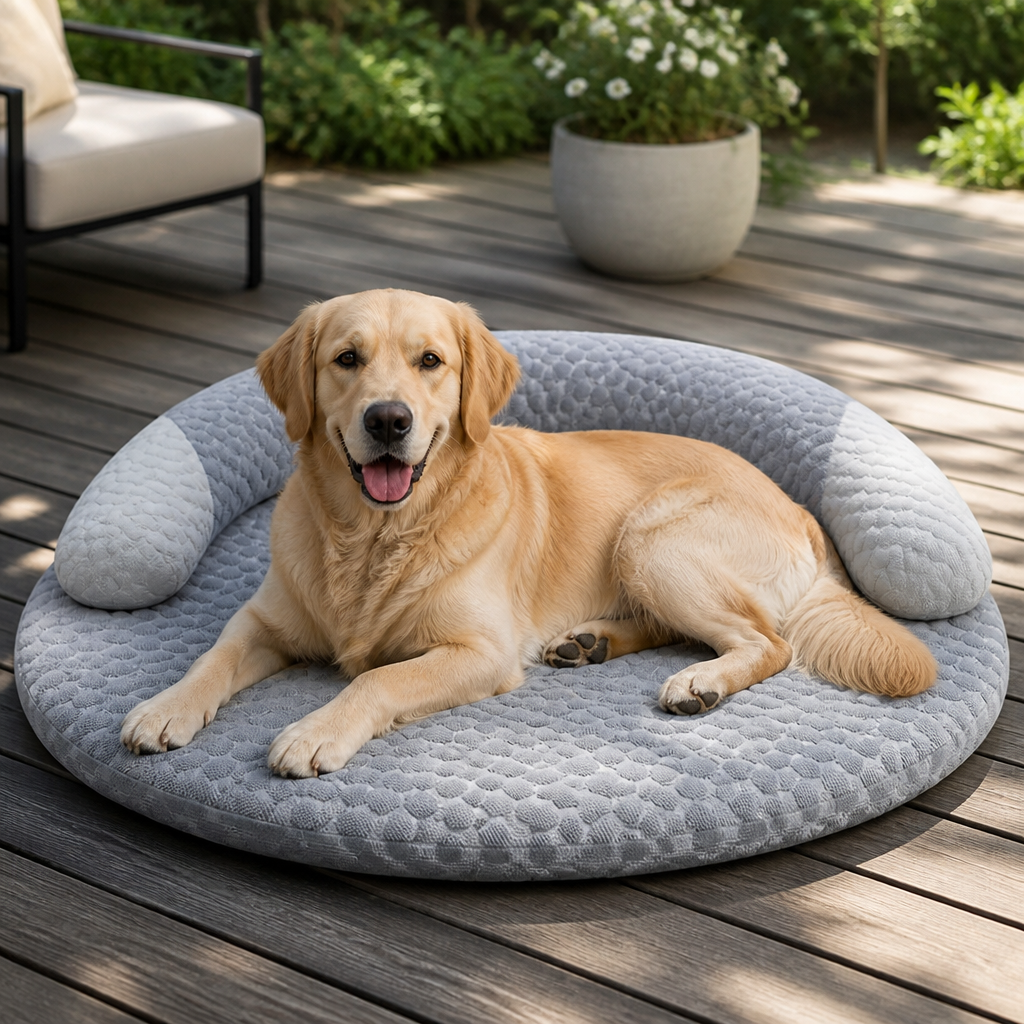 DogBedHouse Honeycomb Cooling Non-Slip Dog Mat (Removable Cover)