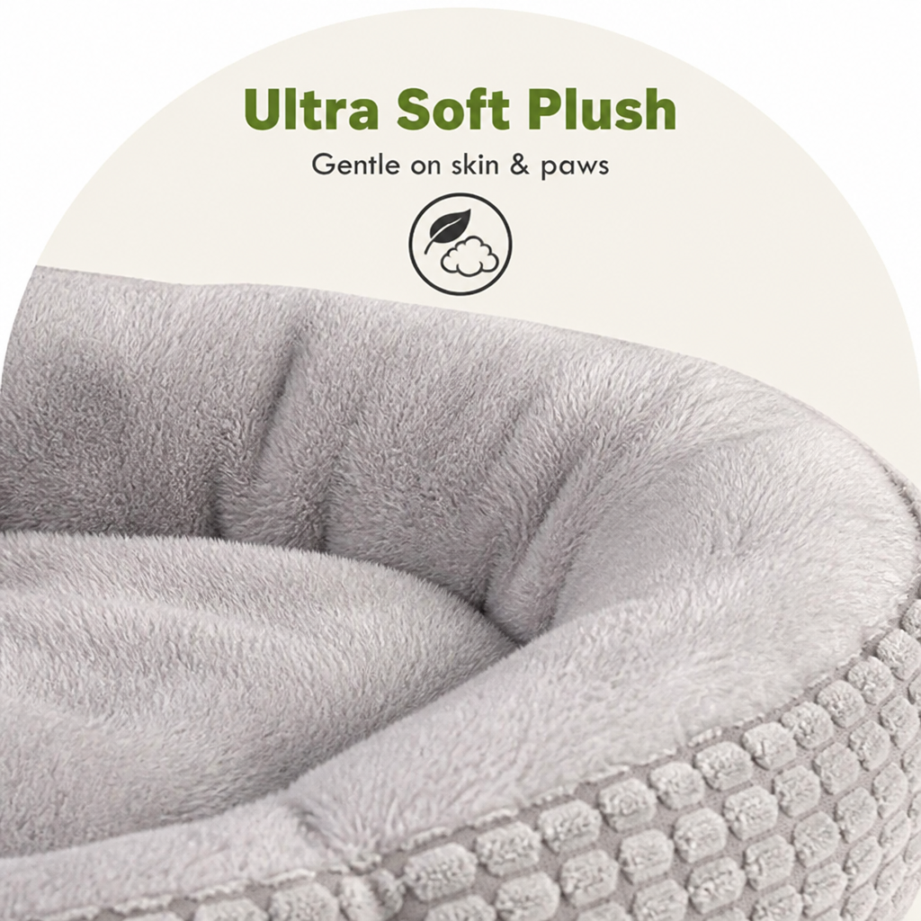 DogBedHouse Hooded Plush & Non-Slip Cave Bed (Machine Washable)