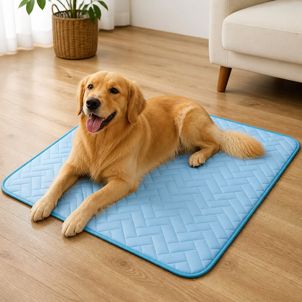 DogBedHouse Ice Silk & Breathable Mesh Cooling Mat (Machine Washable)