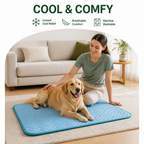 DogBedHouse Ice Silk & Breathable Mesh Cooling Mat (Machine Washable)