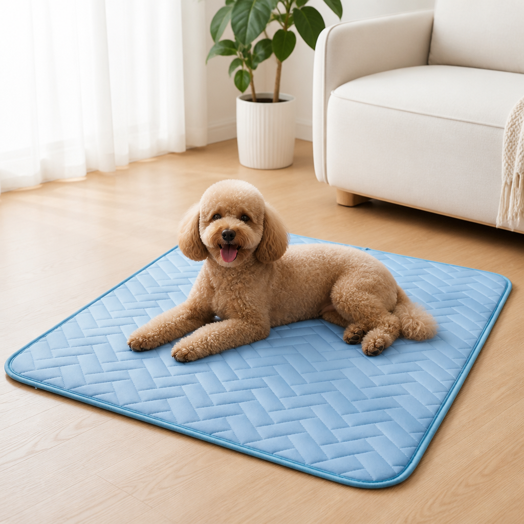 DogBedHouse Ice Silk & Breathable Mesh Cooling Mat (Machine Washable)