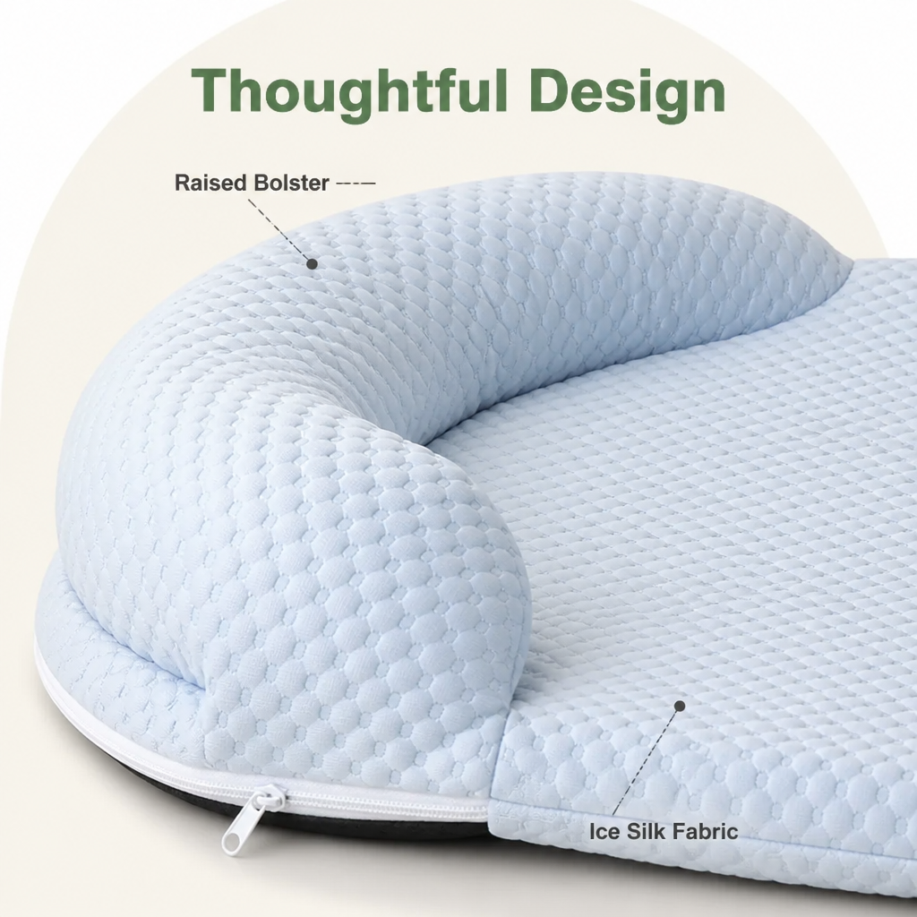 DogBedHouse Ice Silk Cooling 3D Egg Foam Dog Bed