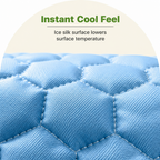 DogBedHouse Ice Silk Cooling Dog Mat (Washable & Portable)