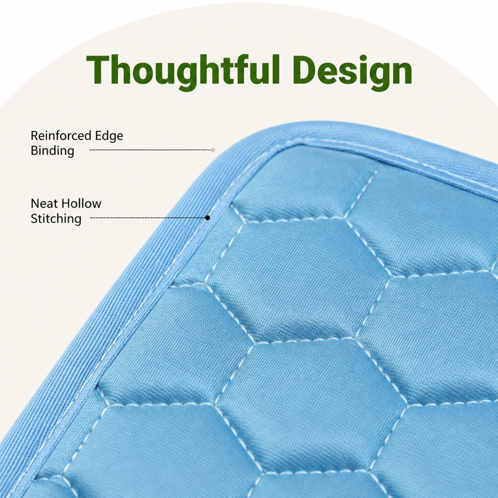 DogBedHouse Ice Silk Cooling Dog Mat (Washable & Portable)