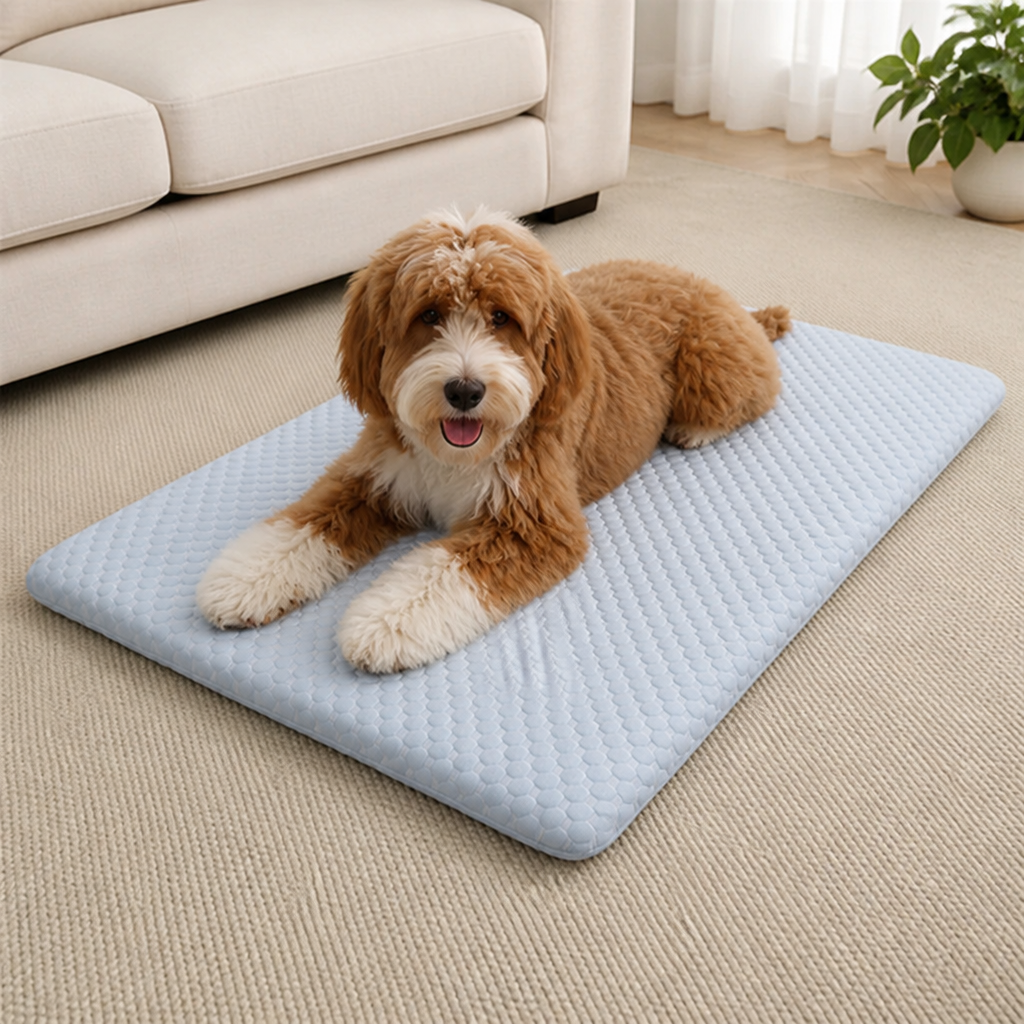 DogBedHouse Ice Silk Cooling & Non-Slip Pet Mat