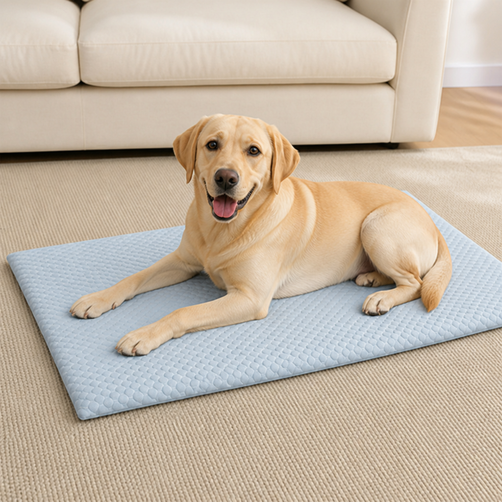 DogBedHouse Ice Silk Cooling & Non-Slip Pet Mat