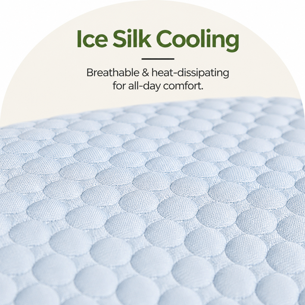 DogBedHouse Ice Silk Cooling & Non-Slip Pet Mat