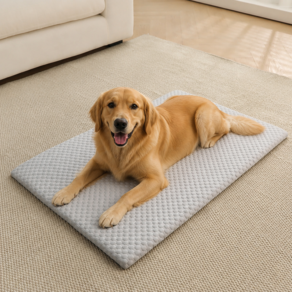 DogBedHouse Ice Silk Cooling & Non-Slip Washable Pet Mat