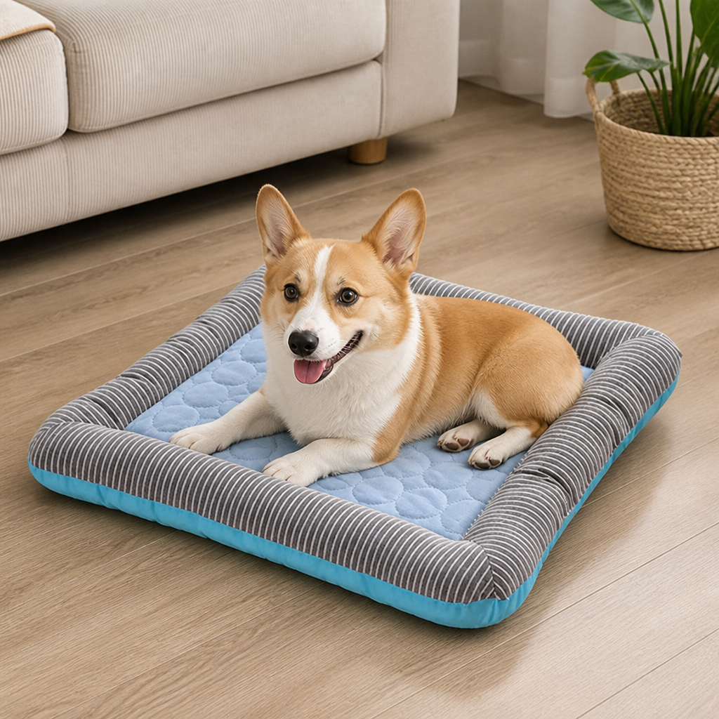 DogBedHouse Ice Silk Cooling & Quick-Dry Dog Bed
