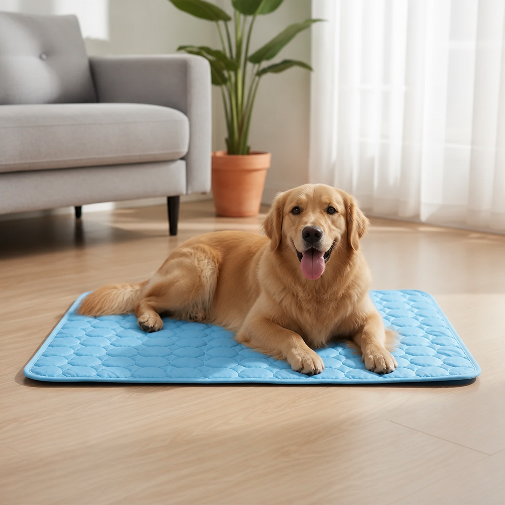 DogBedHouse Ice Silk & Non-Slip Pet Mat (Machine Washable)