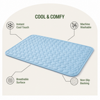 DogBedHouse Ice Silk & Non-Slip Pet Mat (Machine Washable)