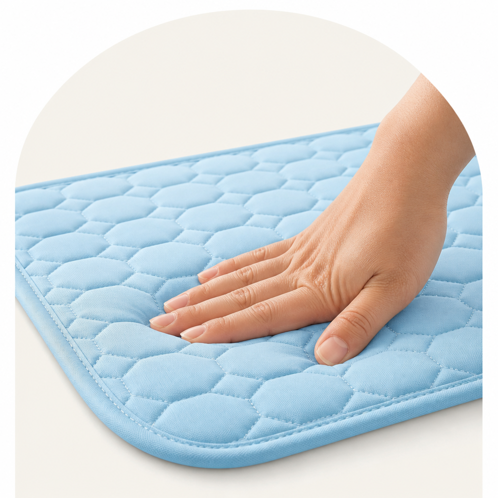 DogBedHouse Ice Silk & Non-Slip Pet Mat (Machine Washable)
