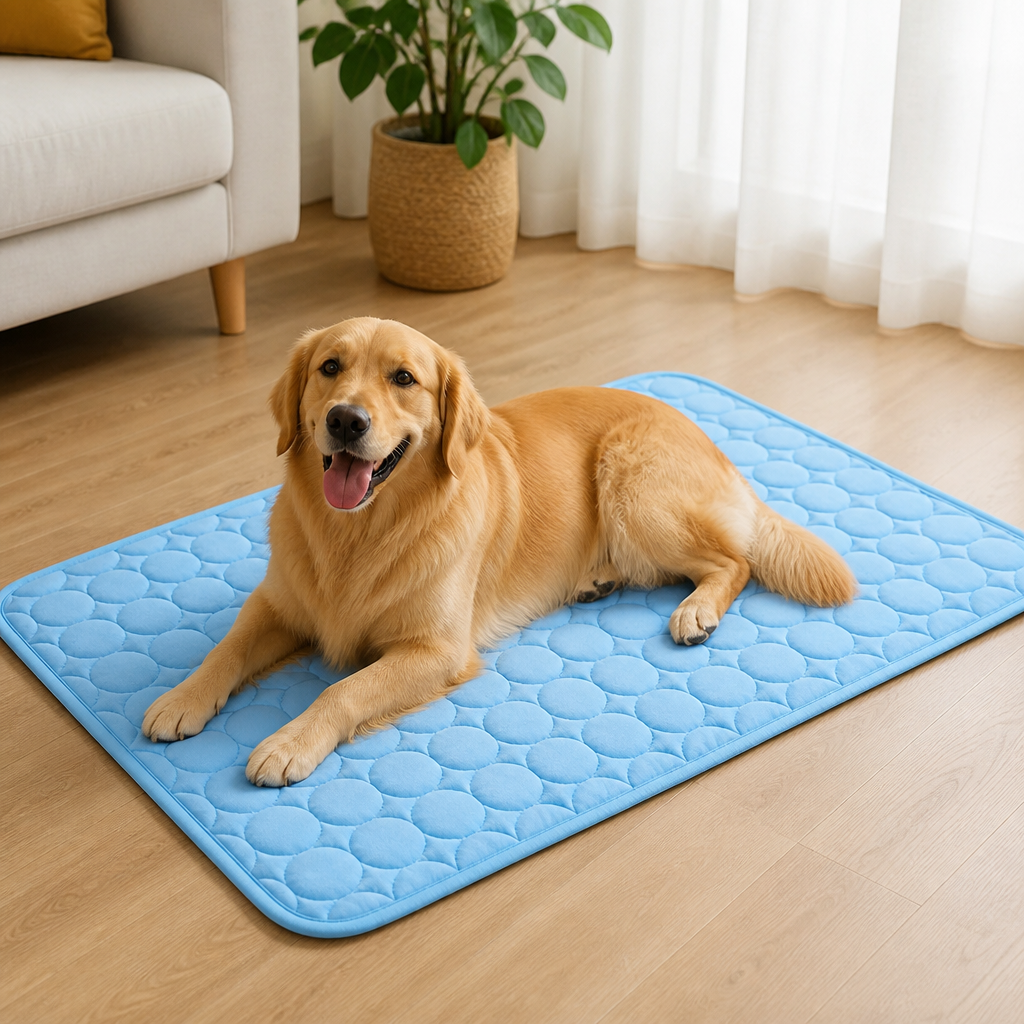 DogBedHouse Ice Silk & Non-Slip Pet Mat (Machine Washable)