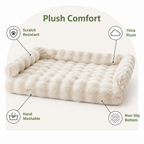 DogBedHouse Imitation Rabbit Fur & Anti-Slip Dog Bed