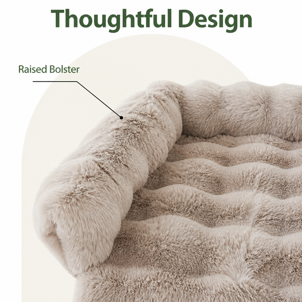DogBedHouse Imitation Rabbit Fur & Anti-Slip Dog Bed