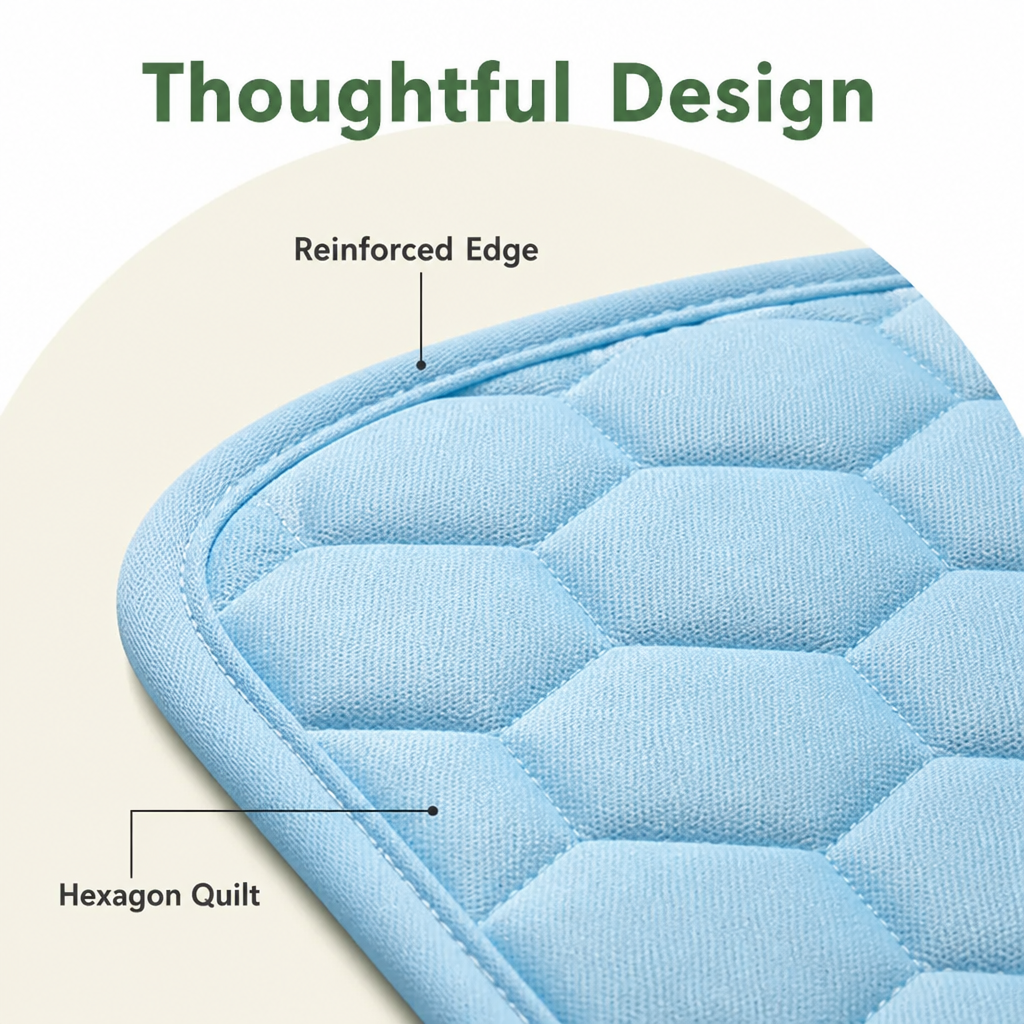 DogBedHouse Instant Cooling Ice Silk Quilted Pet Mat