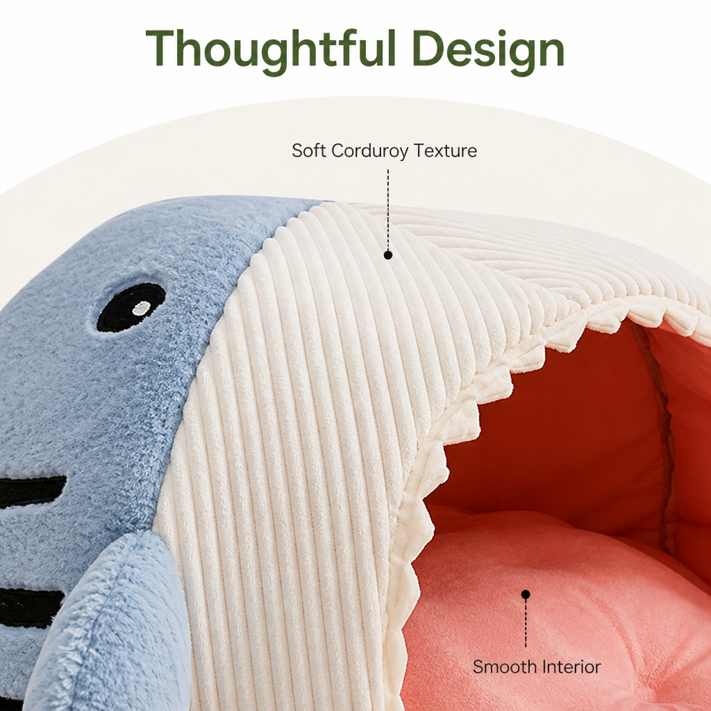 DogBedHouse Insulated Enclosed Plush Cat Bed